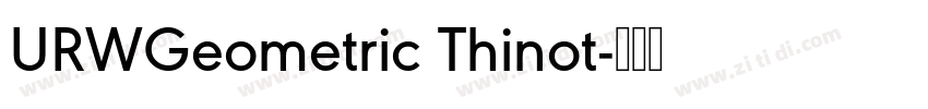 URWGeometric Thinot字体转换